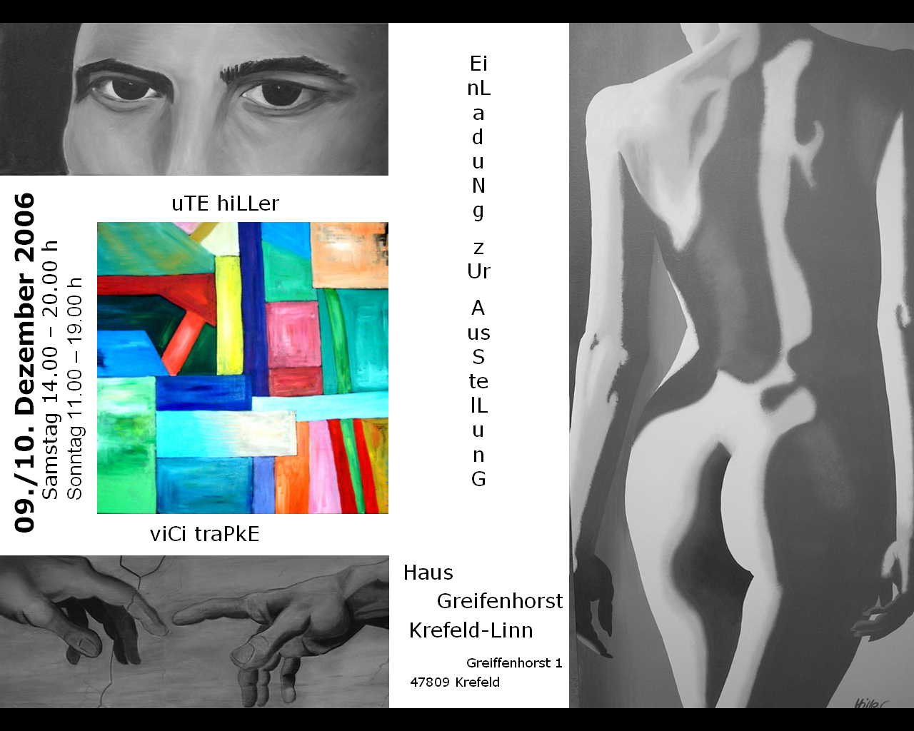 Einladung zur Ausstellung im Greiffenhorst